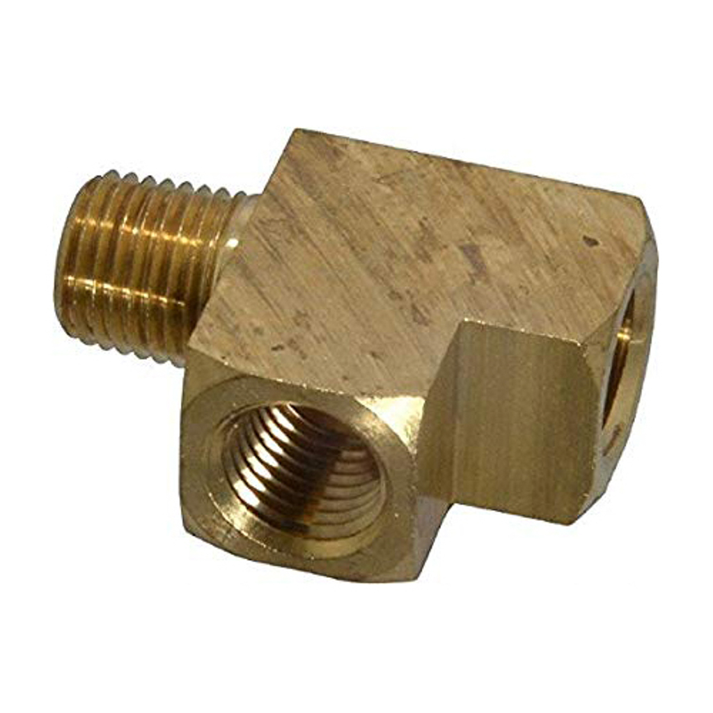2225P-6, TEE, 3/8" STREET - BRASS