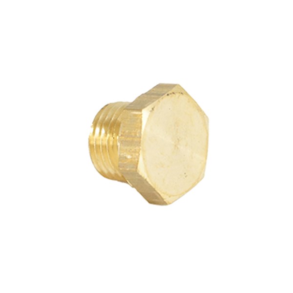 39-0017, PLUG/HEX, BRASS, 1/4"G X 9
