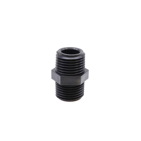 3M12, HEX NIPPLE, 1/2"MPT X 1/2"MPT, POLYPROPOLENE