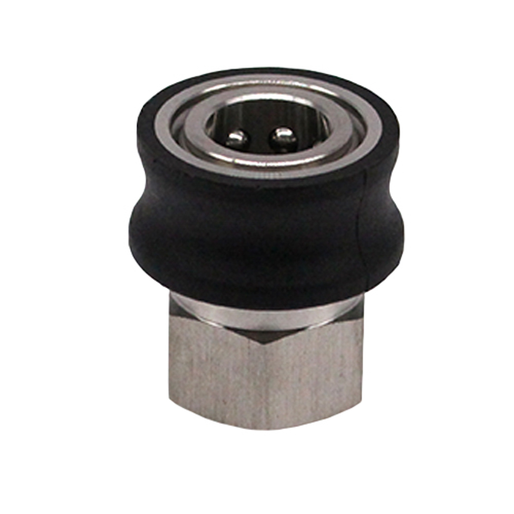38FS-SS-GRIP, 3/8" FPT COUPLER, SS, W/ GRIP
