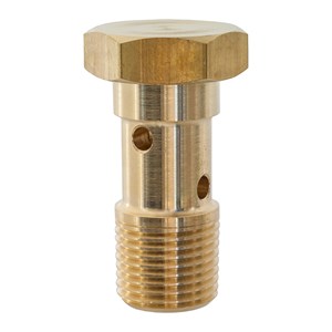 49120, CAT Pumps  Flow Thru Bolt - Fits Unloader 7700, 7800, 7730