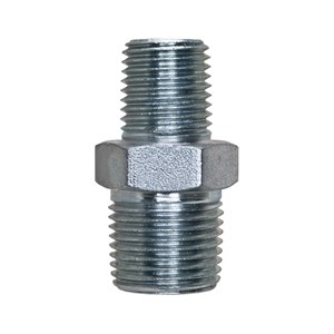 5404-6-4, HEX NIPPLE, 3/8" X 1/4" - STEEL