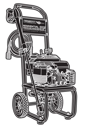 GENERAC, 1770-0 Pressure Washer