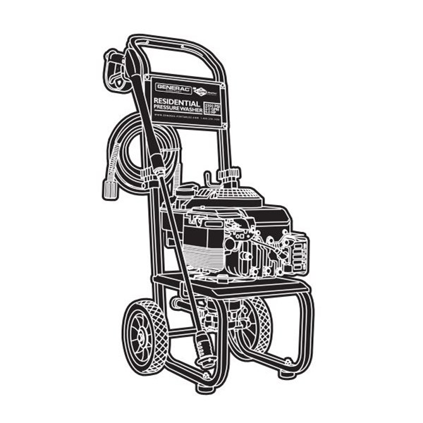 GENERAC, 1770-0 Pressure Washer
