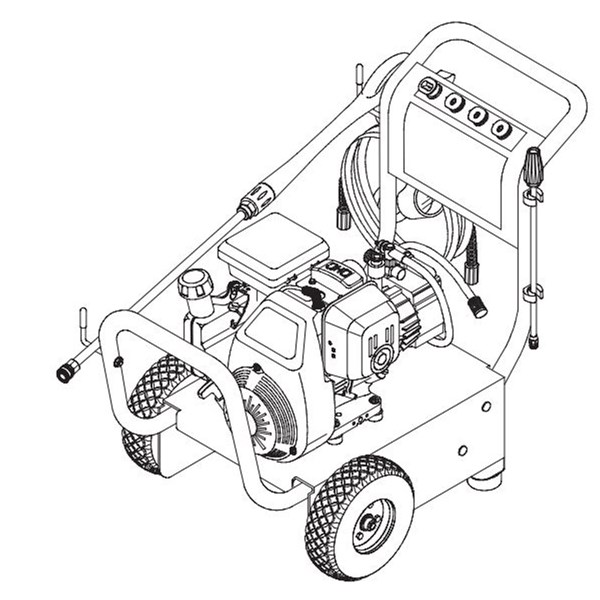 GENERAC, 1450-3 Pressure Washer
