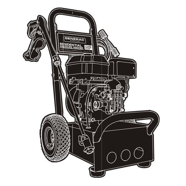 GENERAC, 1587-0 Pressure Washer