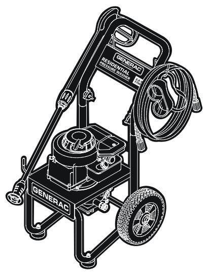 GENERAC, 1467-2 Pressure Washer