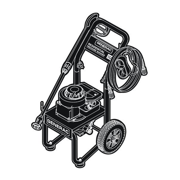 GENERAC, 1467-2 Pressure Washer