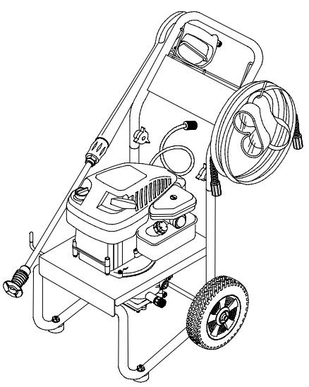 GENERAC, 1467-3 Pressure Washer