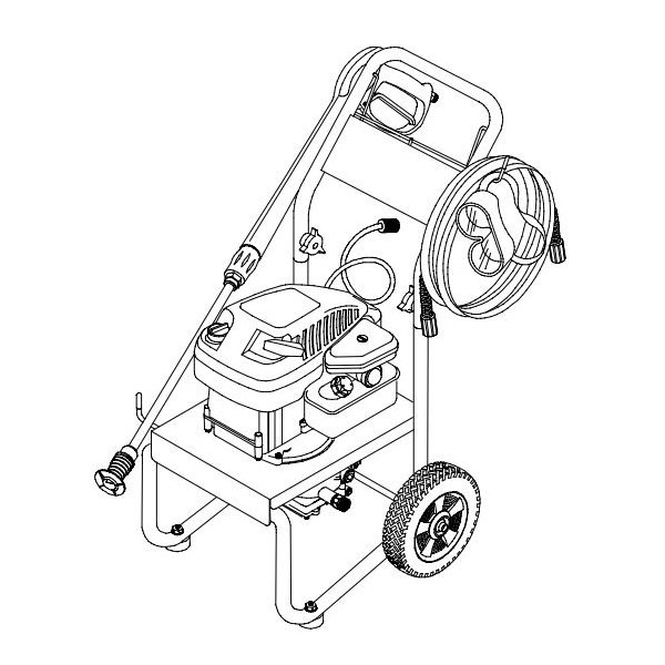 GENERAC, 1467-3 Pressure Washer