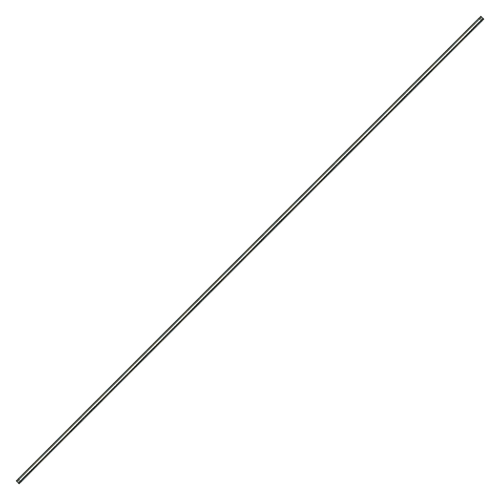 8107.1226.00, 79" BARE WAND - ZINC PLATED STEEL