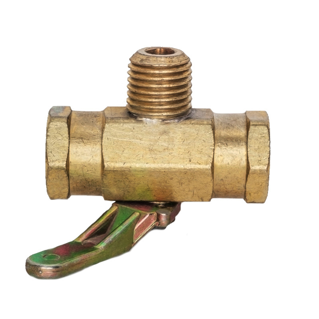 8.709-207.0, BALL VALVE, 3-WAY, 1/4"MPT X 1/4"MPT X 1/4"FPT - BRASS