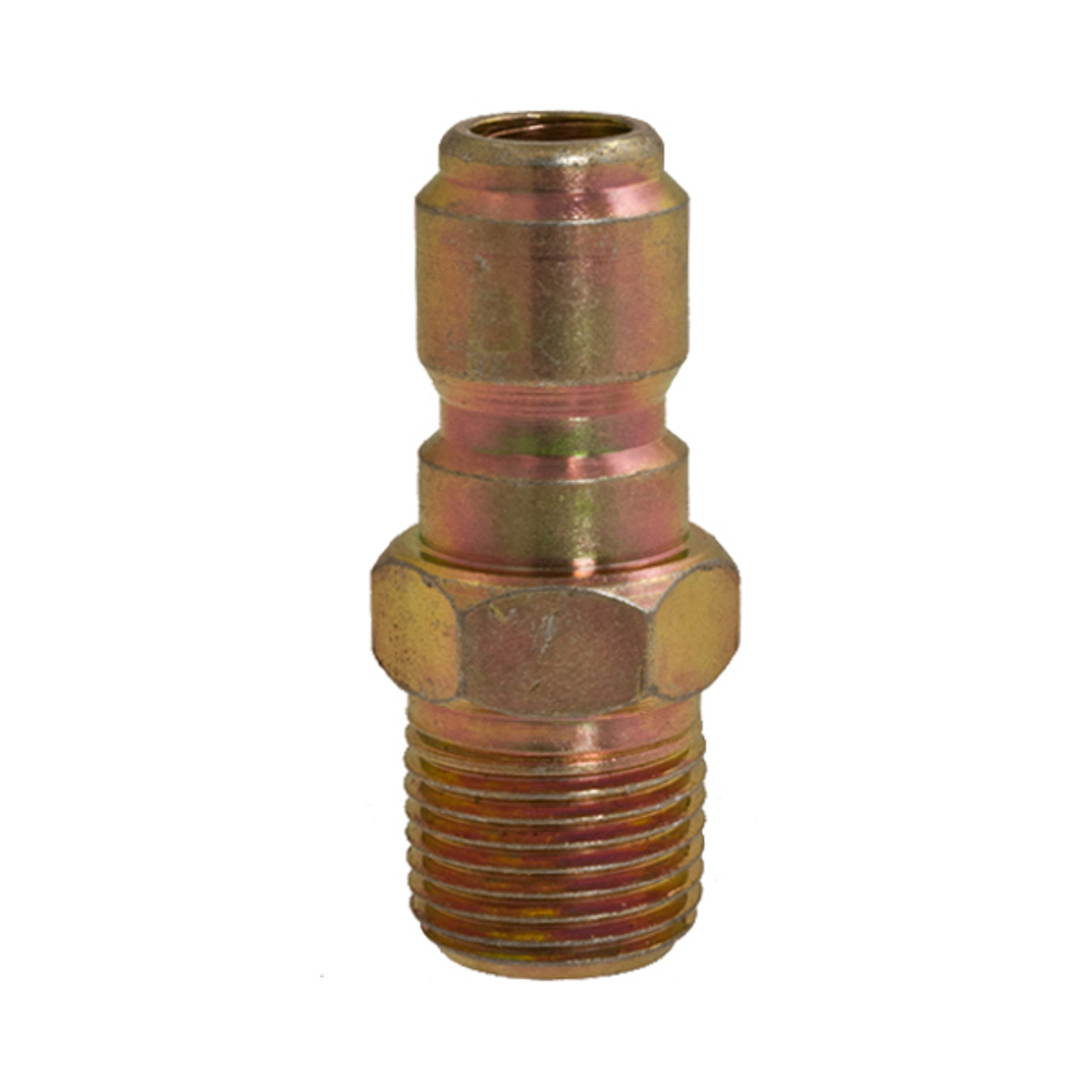 85.300.105, BE Pressure 3/8"MPT Steel Quick Connect Plug