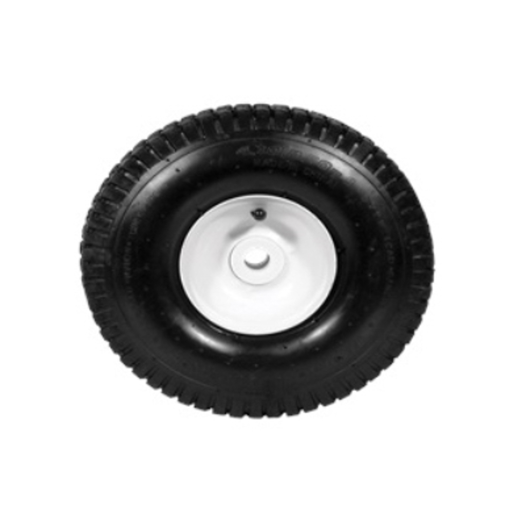 85.660.004, BE Wheel Assembly, 10" Pneumatic, White Hub, 3/4" Axle