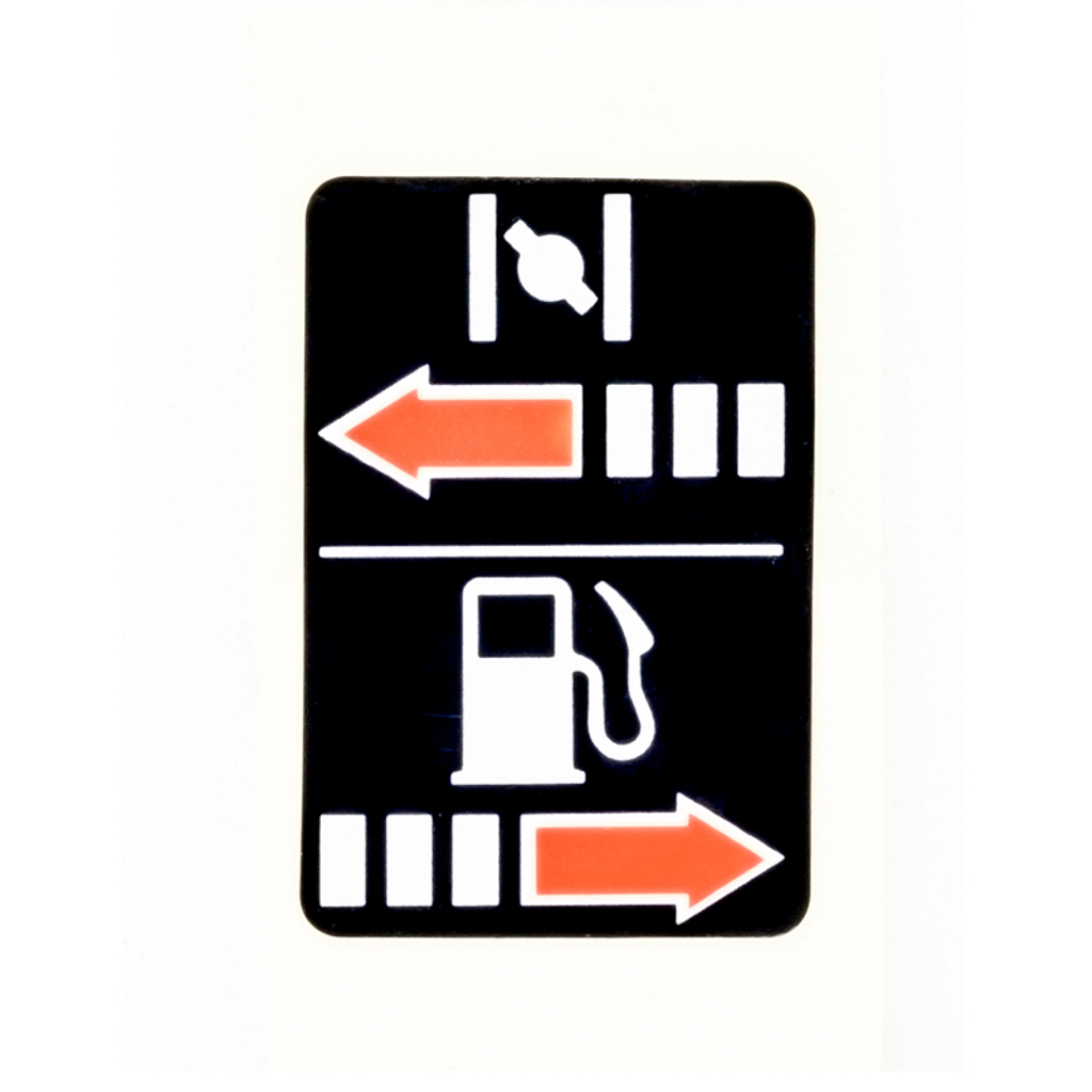 87528-ZE2-810, Honda Choke And Fuel Decal for GX160, GX200, GX390 Engines