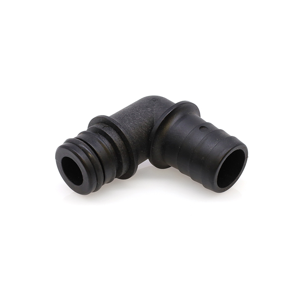 EF-QC-EL34, ELBOW, 3/4"HB X QC, POLYPROPYLENE