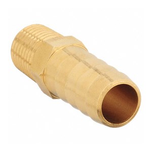 PM-12-8, PUSH ON HOSE BARB, 1/2"M X 3/4"HB