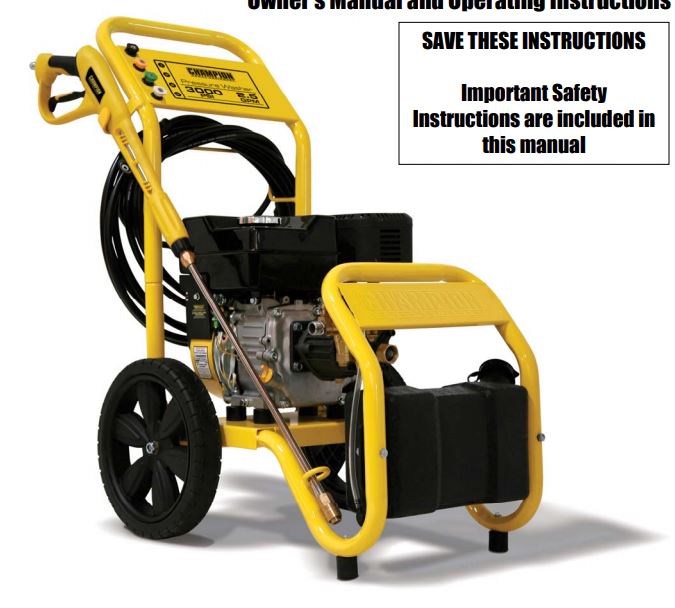 CHAMPION, 76553 Pressure Washer