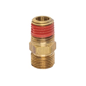 SSP-6050, HEX NIPPLE, 1/4" - BRASS