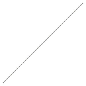 W79, 79" BARE WAND - ZINC PLATED STEEL
