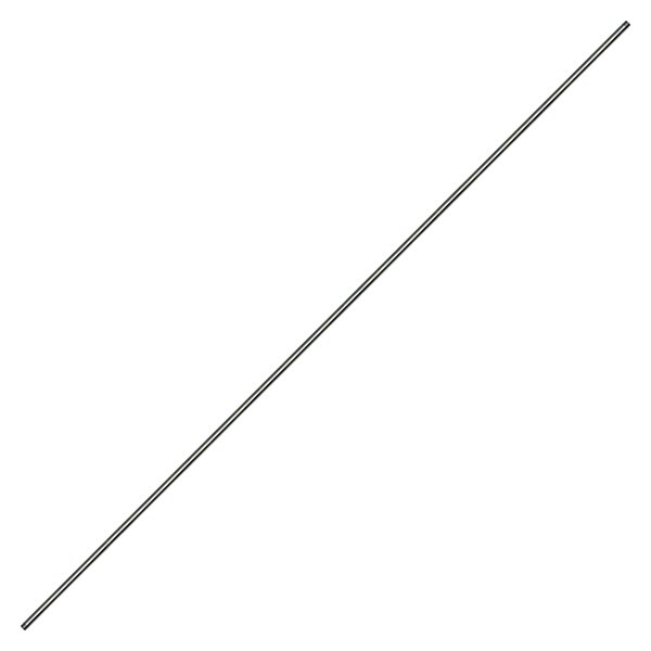 W79, 79" BARE WAND - ZINC PLATED STEEL