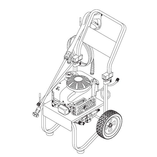BRIGGS AND STRATTON, BPW2400, 2008 Pressure Washer