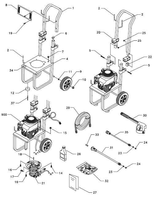 GENERAC, 1811-0 Pressure Washer