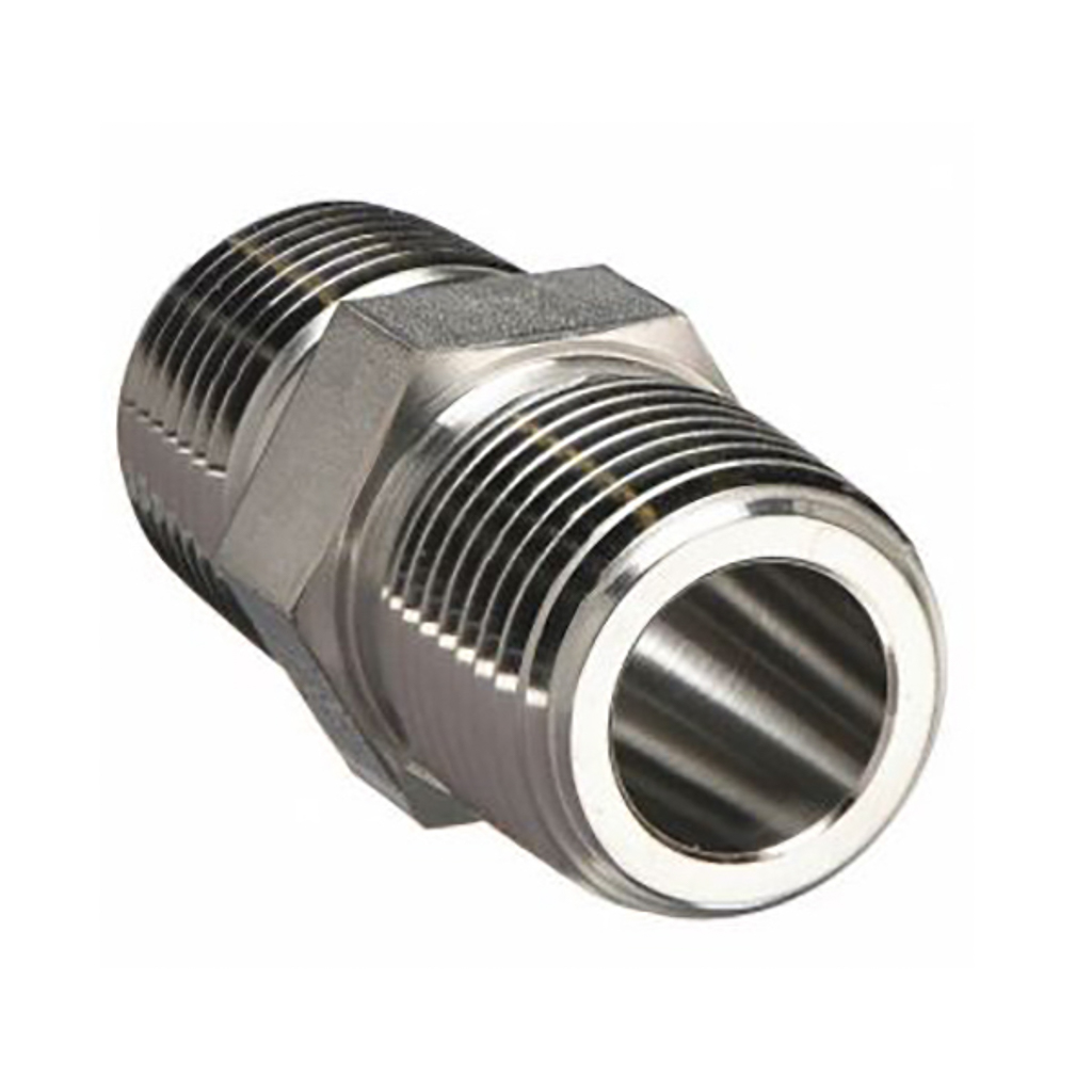 5404-8-8, HEX NIPPLE, 1/2" - STEEL