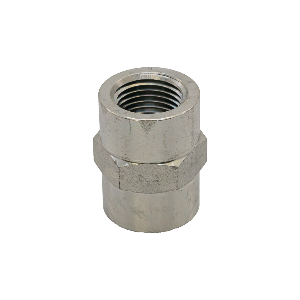 5000-8-4, HEX COUPLER, 1/2"F X 1/4"F - STEEL