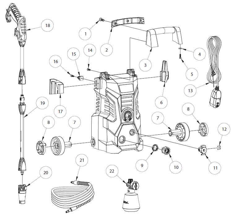 CAMPBELL HAUSFELD, PW150100 Pressure Washer
