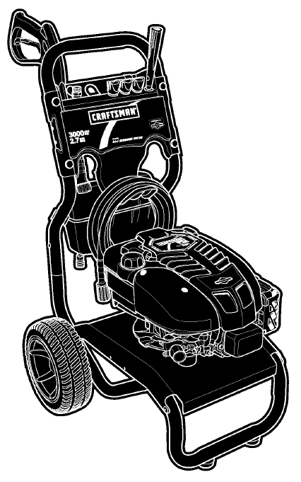 CRAFTSMAN, 020284-0 Pressure Washer