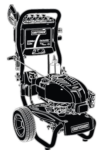 CRAFTSMAN, 020369-0 Pressure Washer