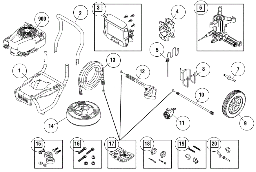 CRAFTSMAN, 020464-0 Pressure Washer