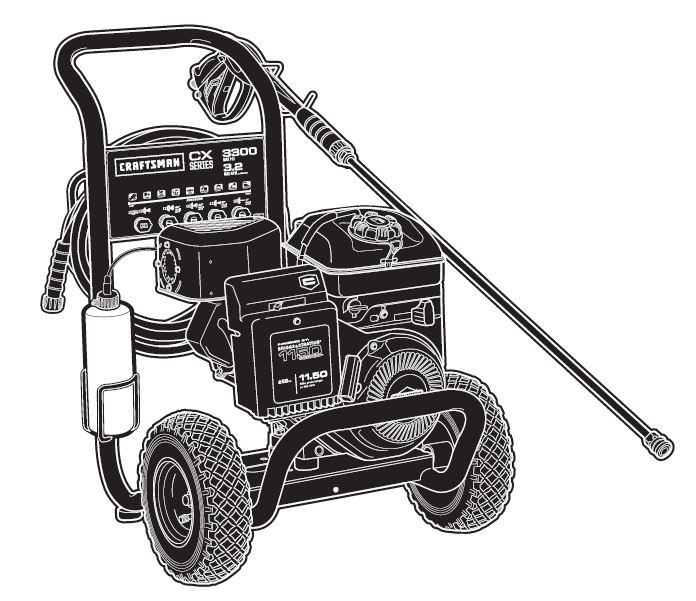 CRAFTSMAN, 020525-00 Pressure Washer