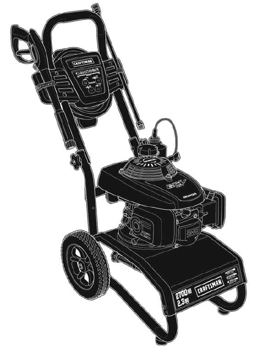 CRAFTSMAN, 020549-00 Pressure Washer