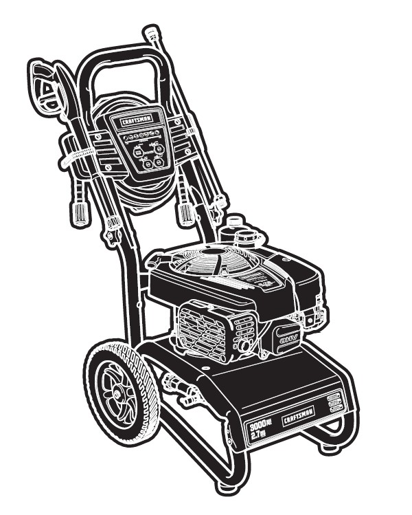 CRAFTSMAN, 020606-02 Pressure Washer