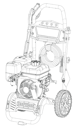 CRAFTSMAN, CMXGWAS020813-0 Pressure Washer