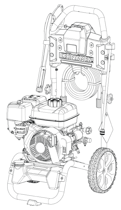 CRAFTSMAN, CMXGWAS020807-0 Pressure Washer