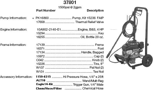 DEVILBISS, 37801-1 Pressure Washer