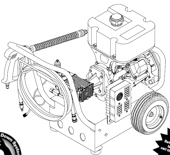 GENERAC, 1421-1 Pressure Washer