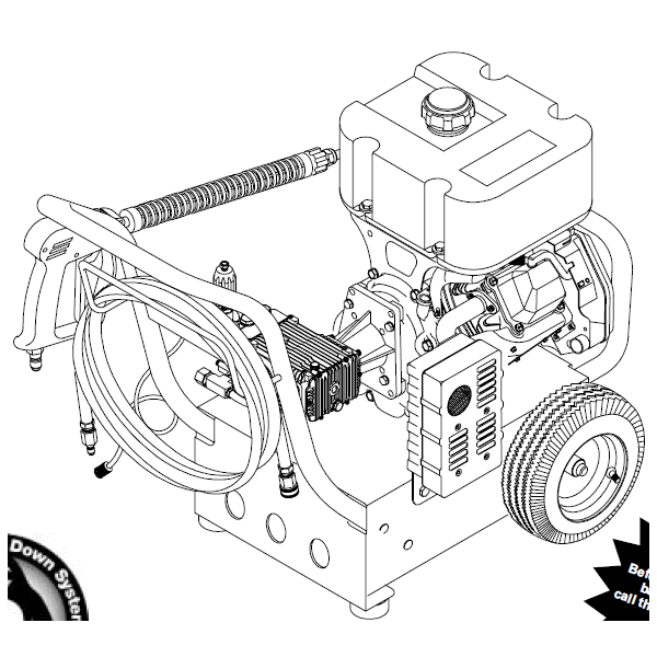 GENERAC, 1421-1 Pressure Washer