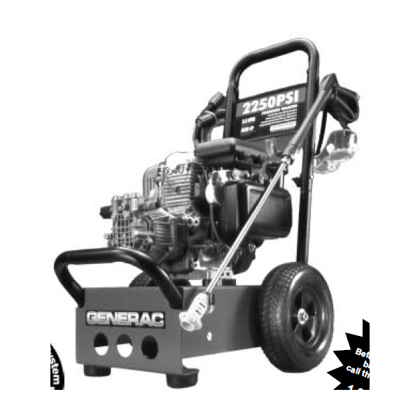 GENERAC, 1331-0 Pressure Washer