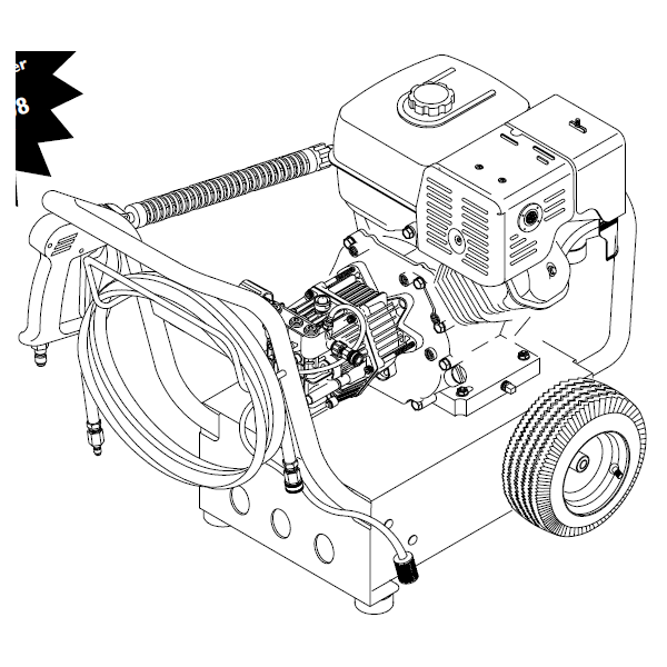 GENERAC, 1418-0 Pressure Washer