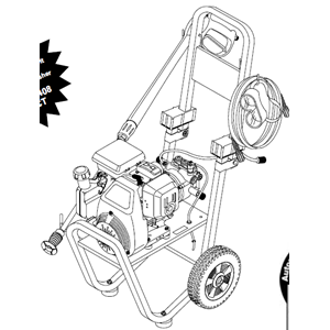 GENERAC, 1296-0 Pressure Washer