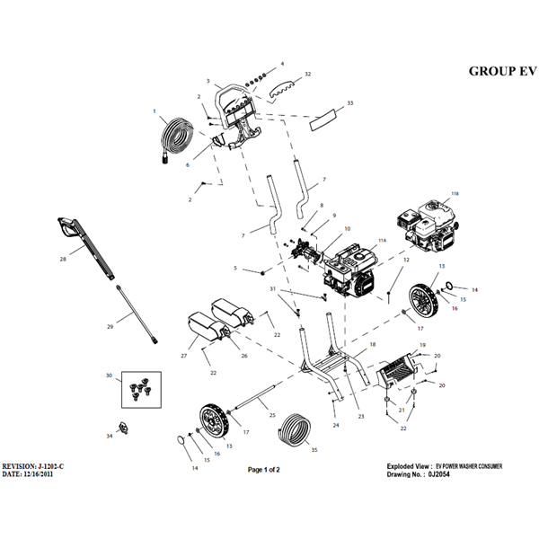 GENERAC, 0065980 Pressure Washer