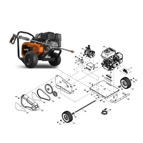 GENERAC, 006712 Pressure Washer