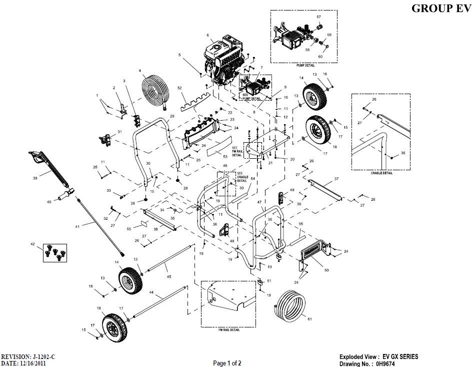 GENERAC, 0059950 Pressure Washer