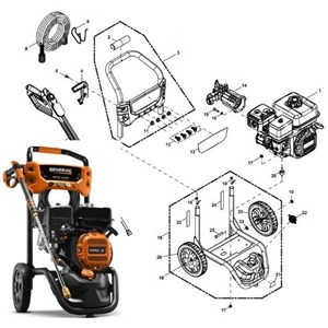 GENERAC, 10000006882 Pressure Washer
