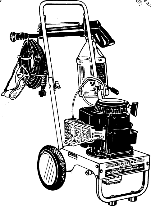 GENERAC, 0778-0 Pressure Washer