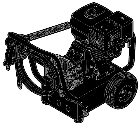 GENERAC, 1539-0 Pressure Washer
